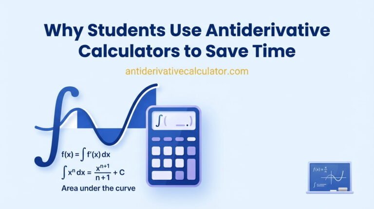 Why Students Use Antiderivative Calculators to Save Time
