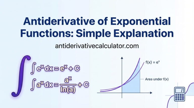 Antiderivative of Exponential Functions: Simple Explanation