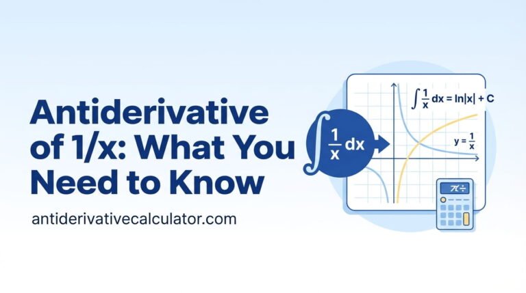 Antiderivative of 1/x: What You Need to Know