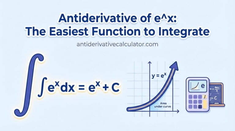 Antiderivative of e^x: The Easiest Function to Integrate