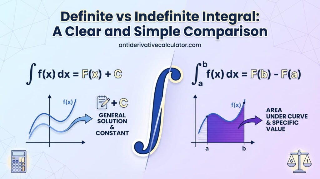 Definite Integral Example Simple Definite vs Indefinite Integral: A Clear and Simple Comparison